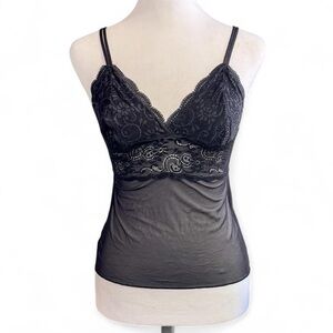 Vassarette Black Lace Camisole